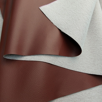 Tissu en cuir PVC à grain de litchi rayé, simili cuir pour canapés et chaises, fabriqué en usine