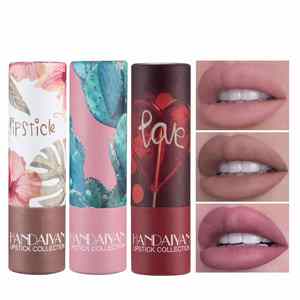 New Paper Tube Matte <b>Lipstick</b> Moisturizing Not Easy to Decolorize Velvet Lip Balm Custom logo - Product Image 2