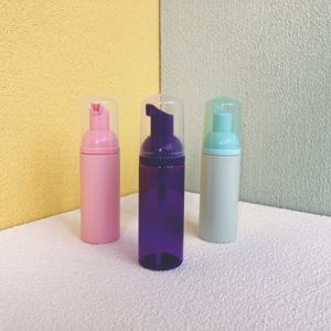 50ml Stock rose violet <span class=keywords><strong>bleu</strong></span> vide cosmétique paquet main savon visage cils shampooing savon en plastique moussant lavage à la main bouteille - Product Image 2