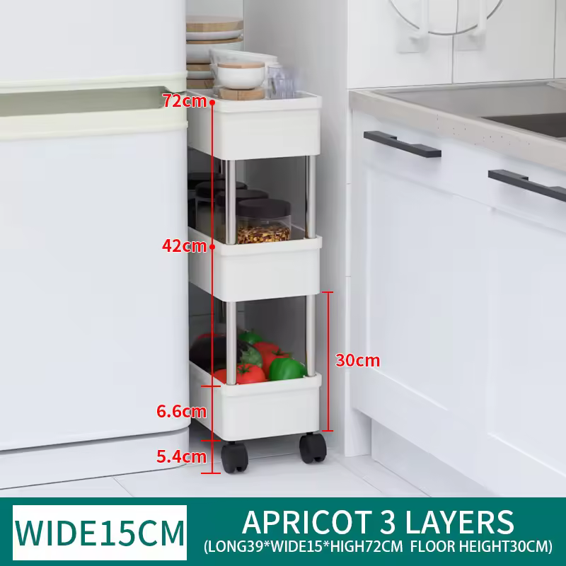 Section étroite 3 couches Abricot