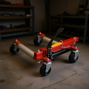 D0100HRSVW2 Gato elevador de neumáticos de alta resistencia 1500 Lbs, Carro de traslado de ruedas, Elevador de vehículos, Herramienta de posicionamiento de vehículos - Product Image 2