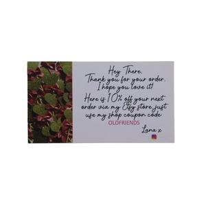 纸质创意工艺品可重复使用金色350gsm公司优惠券手套商店促销名片环保可持续独特 - Product Image 6