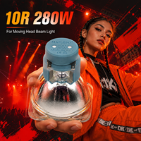 Luz de cabeza móvil Sharpy 10R de 280W con foco de haz y balasto para escenario y discoteca