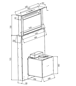 Điện thép không gỉ Slide-Out Slim downdraft Máy tính để bàn phạm vi mui xe nhà bếp extractor Máy tính để bàn ductless thông minh mui xe thông gió - Product Image 6