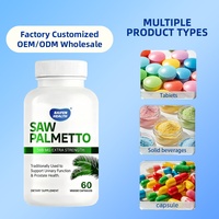 Suppléments à base de plantes végétaliennes OEM/ODM pour la santé des hommes Saw Palmetto Capsules