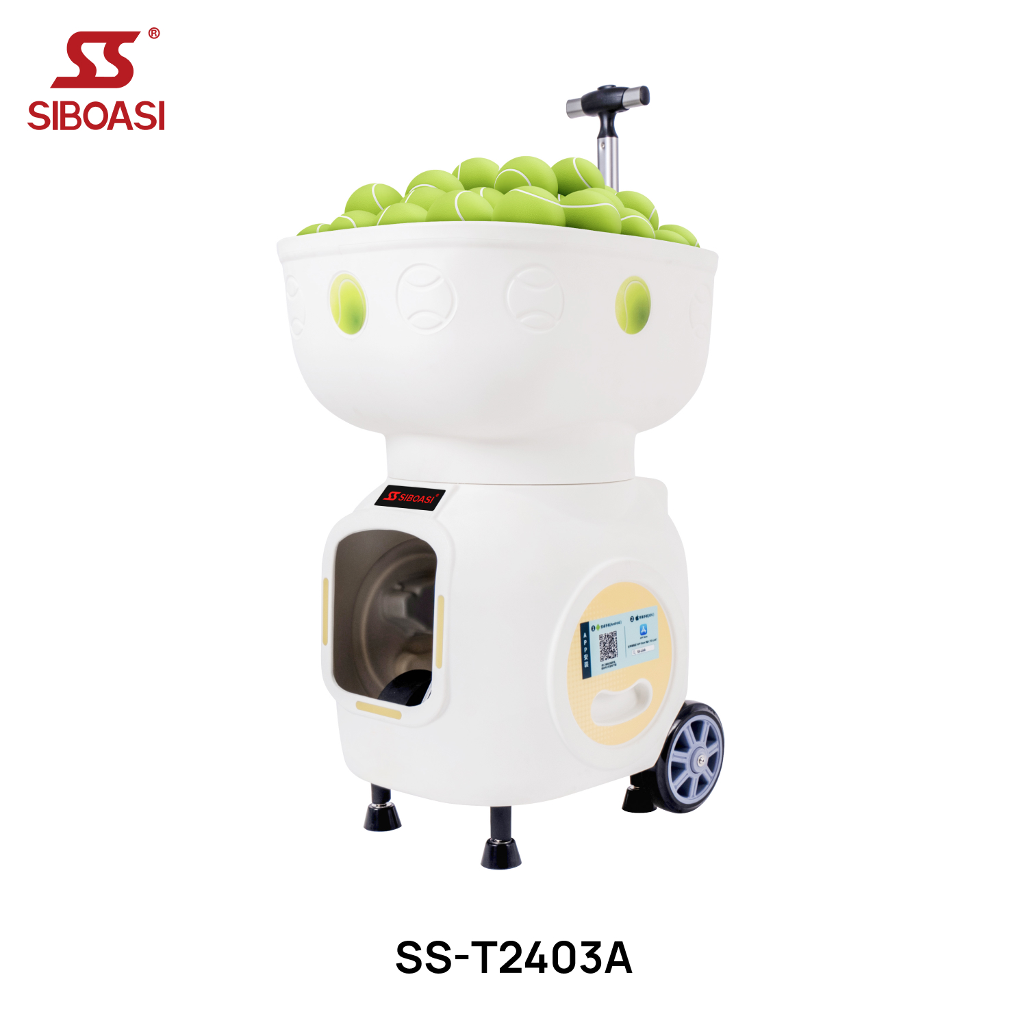 Hot-Selling Tennis Ball Machine Low Power Consumption, Multi-Angle and APP Control for Professional Training or Exercise