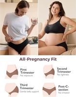 Sous-vêtements de maternité Momcozy, sans couture, culottes de grossesse et post-partum sous le ventre, sous-vêtements de maternité en coton
