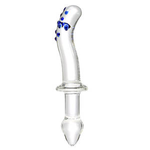 Consolador de cristal con cuentas para masturbación anal, juguete sexual para estimulación del punto G, tapón anal - Product Image 1