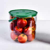 Boîte d'emballage jetable pour fruits et légumes frais, seau en plastique avec poignée pour supermarché, réduction du trafic de marchandises