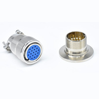Connecteur hermétique mâle-femelle KF16 KF25 KF40 verre-métal pour système sous vide 220V/380V 5A-50A