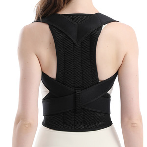 Corrector de Postura para Adultos con Soporte de Quilla, en Gris y Negro, Fibra de Poliéster Gruesa, Enderezador de Espalda para Hombres y Mujeres - Product Image 4