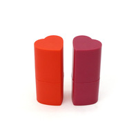 Nouveau Stick Blush Cœur en Tube Vermicelli, Tube de Rouge à Lèvres Rose en Plastique Moulé par Injection, Disponible Immédiatement