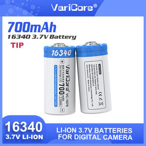 סוללה 16340 פריקה גבוהה 3.7v <span class=keywords><strong>700mah</strong></span> סוללת ליונים גליליים 2.1a דליות VC-1670 - Product Image 3