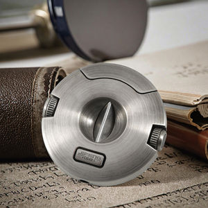 JIFENG JF-JV006 Custom Logo <strong>Cigar</strong> Accessories <strong>Cigar</strong> <strong>Cutter</strong> With Both Punches Metal Round <strong>Cigar</strong> V <strong>Cutter</strong> - Product Image 4