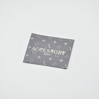 Étiquette de vêtements personnalisée en usine à haute densité Logo de marque Patch tissé Étiquettes tissées à motif de vêtements