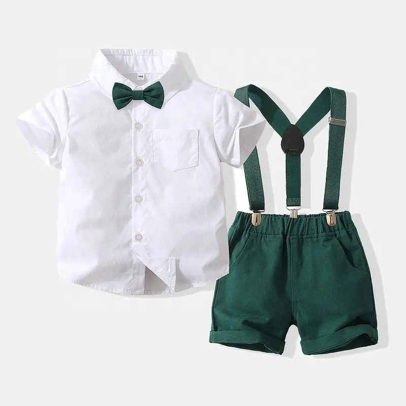 Kleinkind Junge formale Gentleman Outfits Set Sommer Kinder Geburtstag Hochzeit Party Kleidung tragen für Jungen Kleidung Set