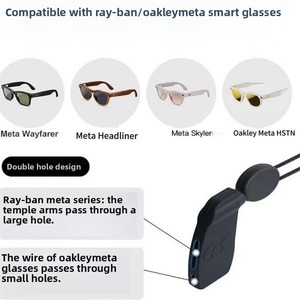 Occhiali Smart TJD Meta Ray-Ban, Impermeabili IP69, Resistenti agli Urti, con Cinturino Regolabile, Compatibili con Occhiali da Sole Ray-Ban e Meta HSTN - Product Image 3