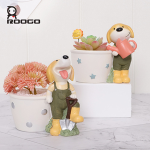 Vasi per Fiori in Poliresina <span class=keywords><strong>Design</strong></span> Lussuoso Roogo per Bonsai e Piante Succulente, Decorazione per Casa, Giardino e Scrivania - Product Image 1