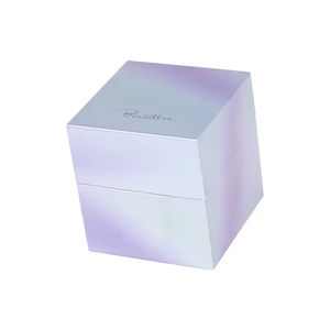 Boîte <span class=keywords><strong>d</strong></span>'échantillons de parfum holographique haut de gamme avec couvercle rabattable, en matériaux recyclés et revêtement UV, pour flacons de parfum et sérums cosmétiques - Product Image 2