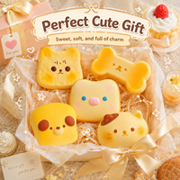 Jouet Squishy Alimentaire Adorable à Remontée Lente, Doux et Anti-Stress, Cadeau Kawaii