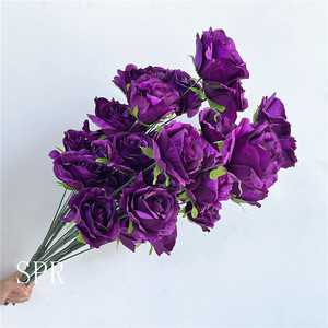 SPR Bouquet floreale artificiale ghirlanda di fiori di seta decorativa di seta rosa fiori appesi - Product Image 3