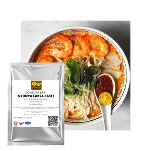 सबसे अच्छा बेच उच्च ग्रेड Nyonya करी Laksa पेस्ट के साथ OEM उपलब्ध स्वाद अद्वितीय और स्वादिष्ट सॉस