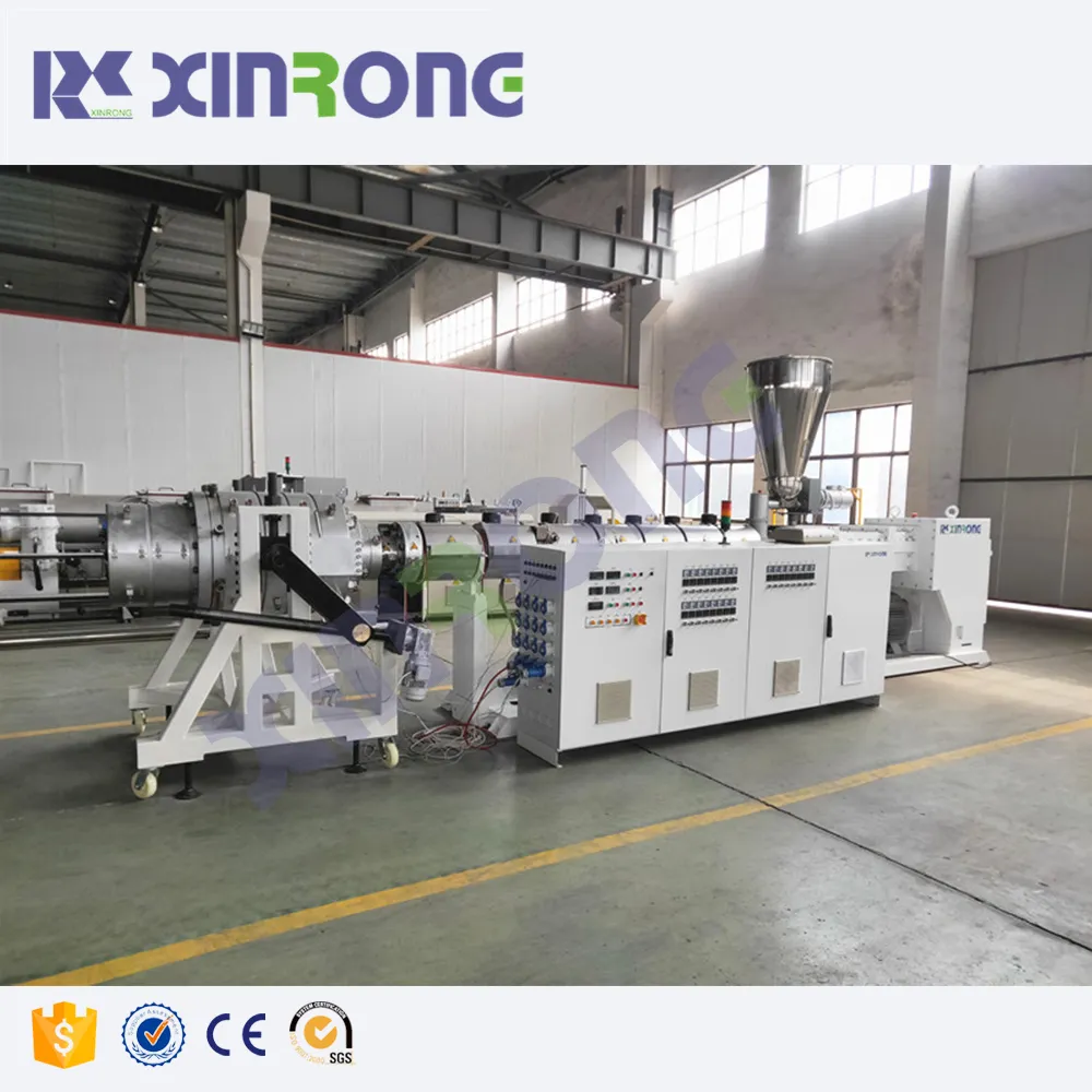 Xinrongplas tuyau de drainage automatique processus d'extrusion de plastique tuyau en PVC faisant la ligne de production de la machine