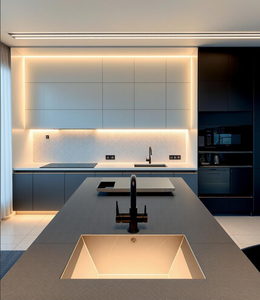 Mobili per la casa con pannelli in metallo moderni e minimalisti per soggiorno, sala da pranzo e cucina - Product Image 1