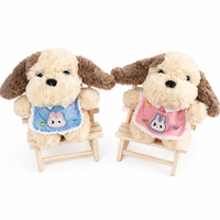 Porte-clés en peluche Souris Chef avec tenue de boulanger, jouet de jeu de rôle