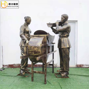 Escultura Infantil Jiahua, Figura Tradicional en Miniatura de Fibra de Vidrio, para Montar en el Suelo, Hecha a Mano - Product Image 3