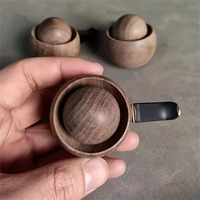 Diffuseur d'huiles essentielles en bois de 8 ml au parfum naturel de rose pour voiture - Design sphérique, décoration, désodorisant, sans alimentation électrique