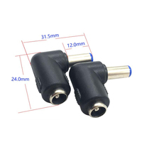Adaptateur de connecteur jack DC femelle/mâle 5,5 x 2,1 mm, 2,5 mm, 6,5 mm, 3,5 mm pour ordinateur portable