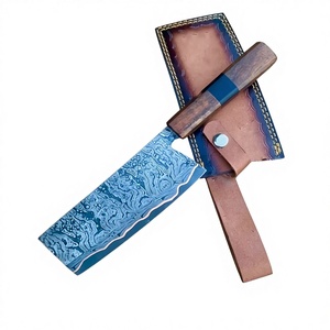 Couteau à découper la viande en acier damas cuivré, fait main, de qualité supérieure, robuste, haute dureté, compatible lave-vaisselle, 8-9,9 pouces, ambidextre - Product Image 1