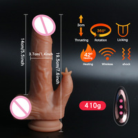 Großhandel Fabrik Drahtloser Ferngesteuerter Heiz-Dildo 9 Zoll Realistisch für Frauen Erwachsenen-Sexspielzeug OEM ODM