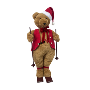 Bonhomme de neige de ski, décoration de Noël très vendue, fournitures de décoration intérieure, Noël 2026, animatronique avec lumière et musique - Product Image 6