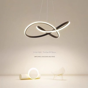 Lámpara de Techo LED Circular Colgante de Estilo Nórdico Minimalista con Diseño Geométrico para Sala de Estar, Comedor o Isla de Cocina - Product Image 1