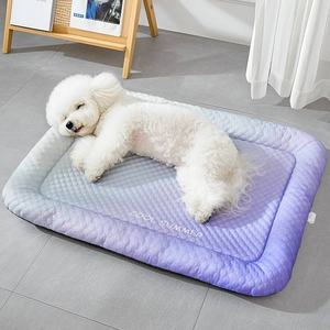 <span class=keywords><strong>Cama</strong></span> de <span class=keywords><strong>perro</strong></span> de seda de hielo de dibujos animados de verano para enfriar y refrescar el uso de gatos y perros - Product Image 3