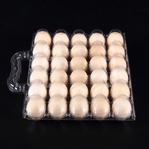 Boîte de transport en plastique transparent pour 30 œufs avec poignée, réutilisable, pour ferme, marché et emballage de détail - Product Image 6