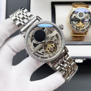 Montre pour homme haut de gamme, originale, de qualité supérieure, mouvement mécanique entièrement automatique, simple, en acier inoxydable, bracelet en alliage, Pateks - Product Image 5