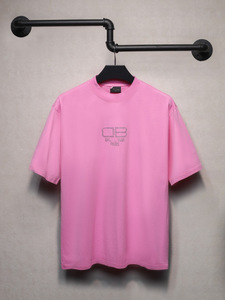 T-shirt <span class=keywords><strong>B</strong></span> Brand Paris Versione Alta 25SS Nuova Classica con Doppio <span class=keywords><strong>B</strong></span> e Strass Termoadesivi, da Uomo e Donna, <span class=keywords><strong>a</strong></span> Maniche Corte, di Tendenza, in Puro Cotone - Product Image 3