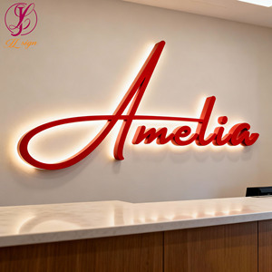 ป้ายร้านเสริมสวยแบบมีไฟส่องหลัง 3 มิติ ป้ายหน้าร้าน LED ป้ายเรืองแสงสำหรับร้านเสริมสวย พร้อมไฟสีขาวอบอุ่นสำหรับสปาและร้านทำ<span class=keywords><strong>ผม</strong></span> - Product Image 4