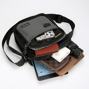 ZANZEA กระเป๋าสะพายข้างผู้ชายผ้าอ็อกซ์ฟอร์ดกระเป๋าสะพายไหล่กันน้ำความจุขนาดใหญ่สำหรับใช้ในชีวิตประจำวันฤดูใบไม้ผลิ 2025 - Product Image 1