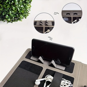 A4 Chuyên Nghiệp PU Da Chất Kết Dính Thư Kích Thước Bằng Văn Phòng Padfolio Cho Cuộc Phỏng Vấn Sơ yếu Lý lịch Kinh Doanh Thư Mục Thư Kích Thước Nộp Hồ Sơ - Product Image 3