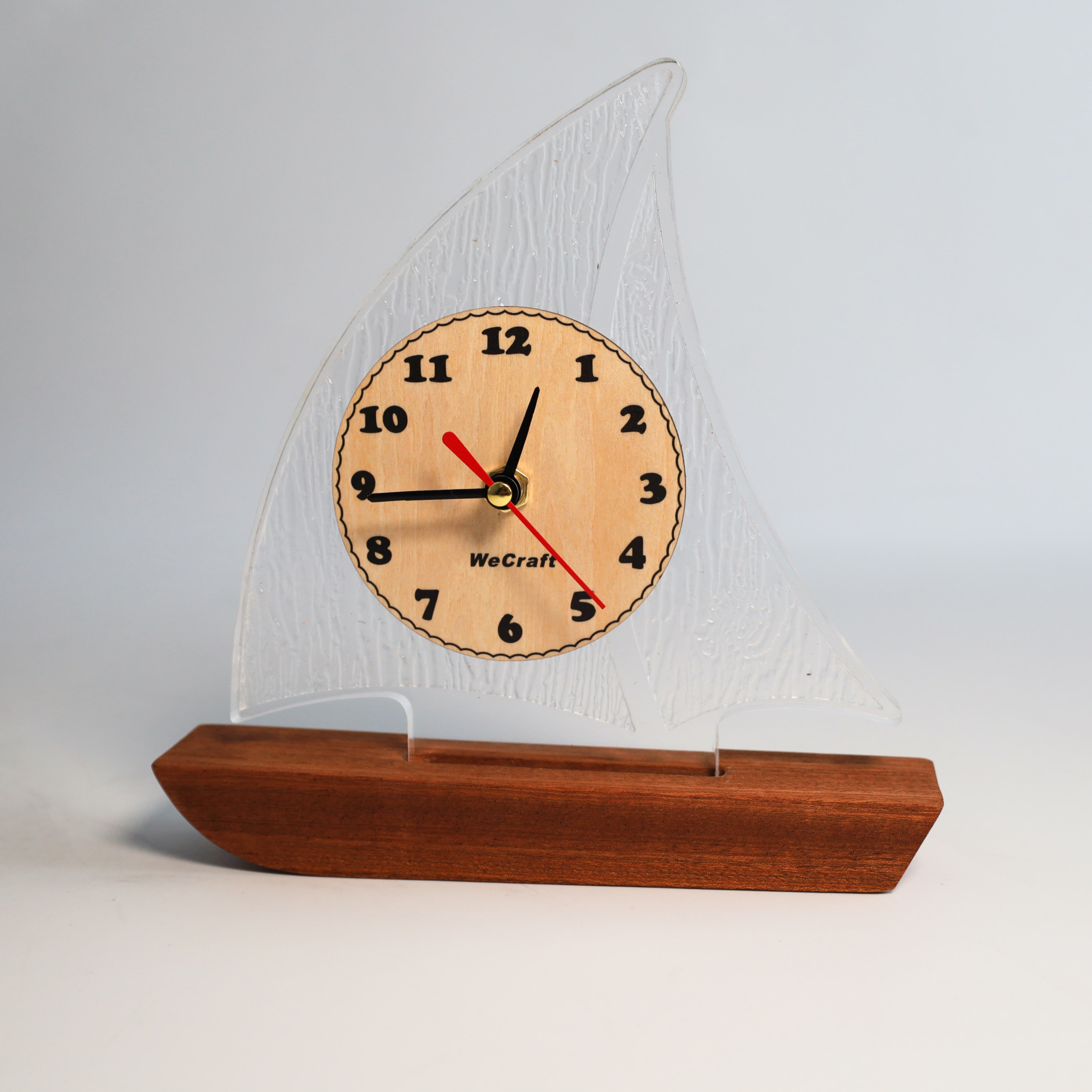 참신 범선 나무 테이블 시계 사무실 럭셔리 데스크 아트 장식 슈퍼 사일런트 시계 리플 아크릴 단단한 나무 홈 오피스| Alibaba .com