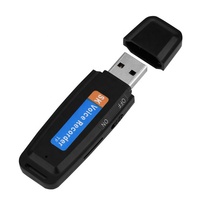 Ses kaydedici dijital ses kaydedici 8GB USB Flash sürücü/10 saat kayıt kapasiteli küçük ses kulaklık