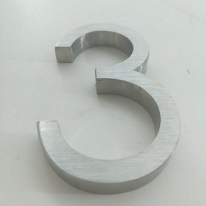 DIY 3D Stainless Steel Laser Cut <strong>Alphabet</strong> Yard <strong>Letters</strong> Hotel House Numbers Plate