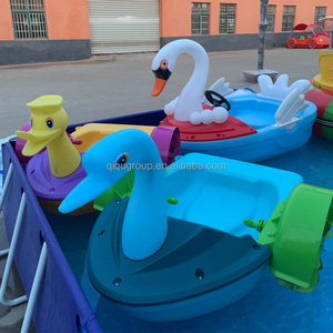 QIQU Combo Piscina Gonfiabile - Design con Testa di Cartone Animato, Set Completo con Piccole Barche a Pedali a 2 Ruote - Product Image 3
