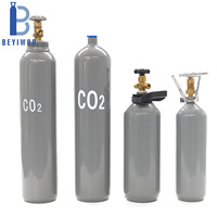 BEYIWOD Bouteille de dioxyde de carbone en acier 2L 5L 8L 10L 15L 20L 40L 50L 68L, réservoir de gaz CO2, cylindre pour aquarium, boissons, extincteur