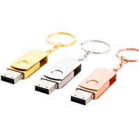 Cadeaux d'affaires promotionnels étanches Porte-clés en métal coloré personnalisé Lecteurs flash de disque U Clé USB
