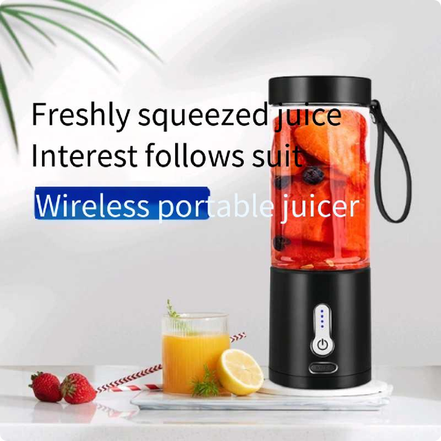 Home Smart Application Mini Personal Electric Blender 530ml USB Portable Rechargeable Blender
